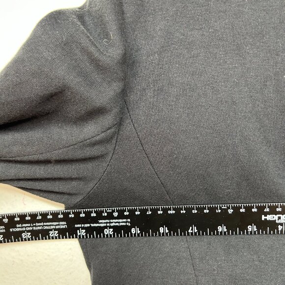 Talbots ladies aberdeen blazer black 10 minimalist career capsule dark academia - Picture 9 of 11